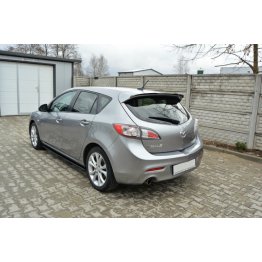 Накладки сплиттеры на пороги вариант 2 на Mazda 3 BL Sport